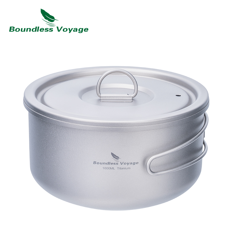 Camping Cooking Pot Set - Pote de acampamento de titânio Boundless
