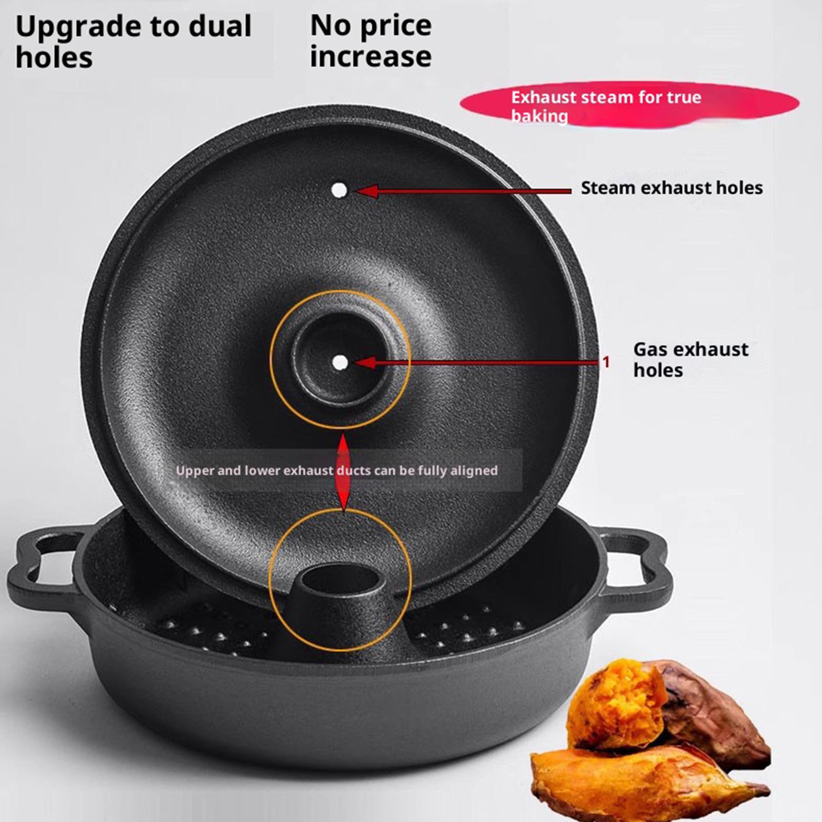 Caldeirão de ferro fundido par - Camping Cooking Ovens avaliação e preço