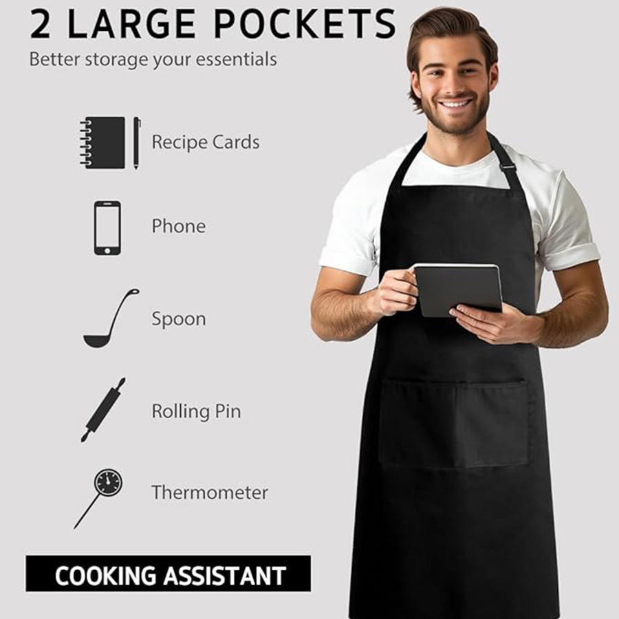 Conjunto de 2 Peças; Avental S - Camping Cooking Apron avaliação e preço